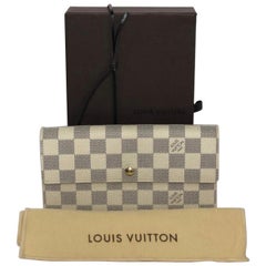  Louis Vuitton Damier Azur Sarah Wallet