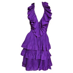 John Galliano for Christian Dior S/S 2009 Silk Halter Dress