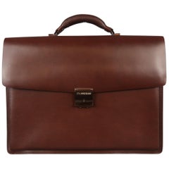 MONTBLANC "ITA NISSAN" Brown Leather Briefcase Bag