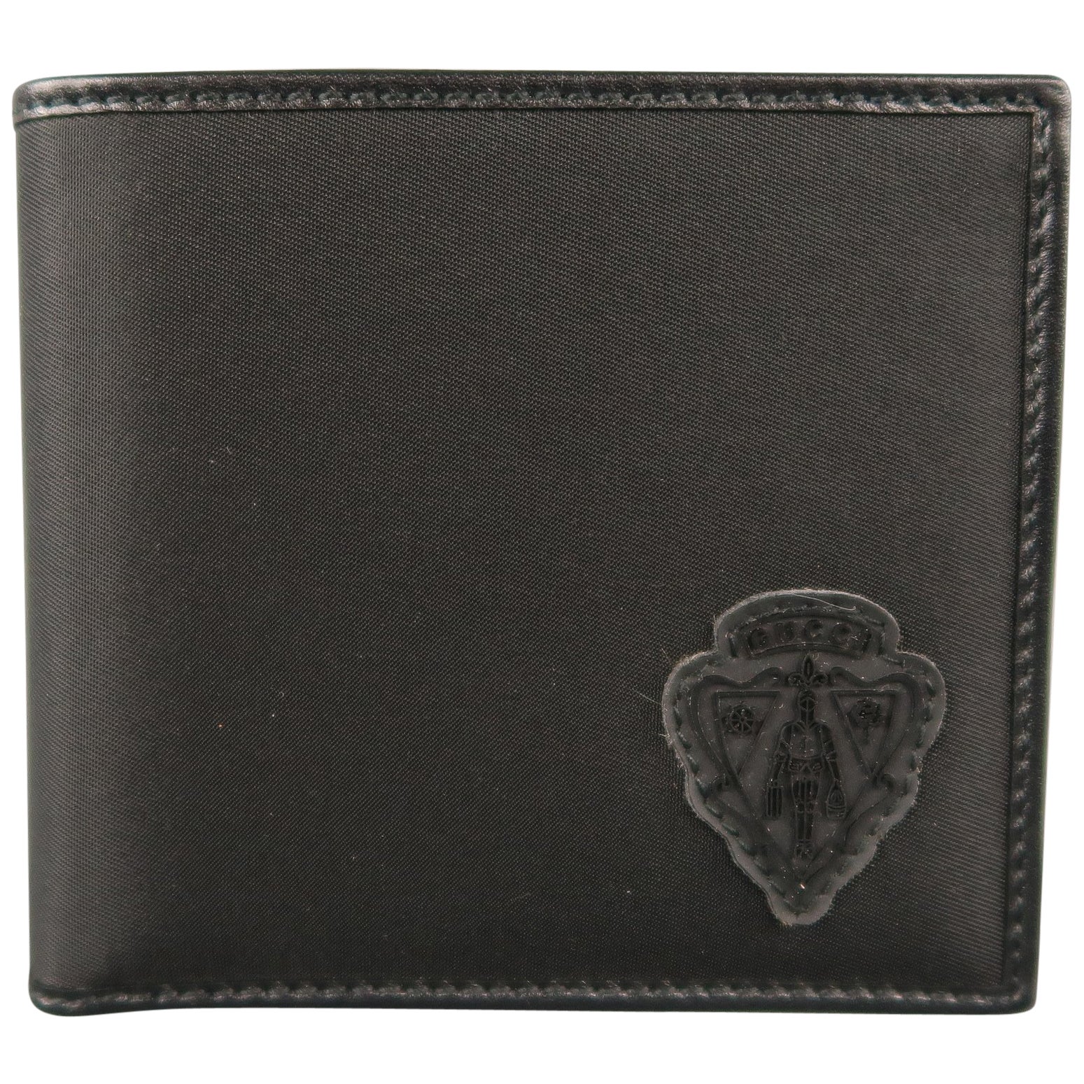 1970s Gucci Navy Blue Suede Wallet For Sale at 1stDibs