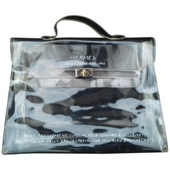 Hermès See-Through Kelly Clear Security Bag Check-in 1996 32 cm Collector