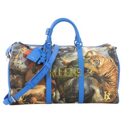 Louis Vuitton Keepall Bandouliere Bag Limited Edition Jeff Koons Rubens Print