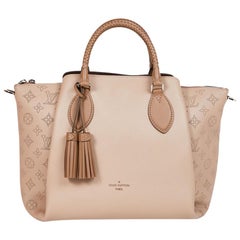 LOUIS VUITTON HAUMEA Tote Bag in Galet Color Smooth and Perforated Calf Leather