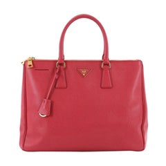 Prada Double Zip Lux Tote Saffiano Leather Medium