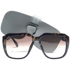 Neu Vintage Dunhill 6045 überdimensioniert Camouflage Gläser Sonnenbrille Frankreich