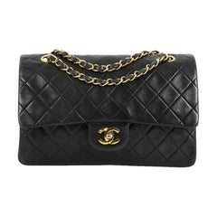 Chanel Vintage Classic Double Flap Bag Quilted Lambskin Medium