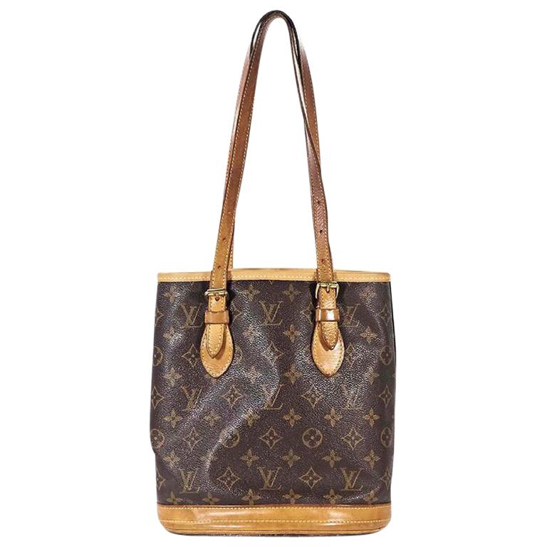 Brown Louis Vuitton Monogram Petit Shoulder Bag For Sale at 1stdibs