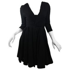 Burberry Black Wool Dress
