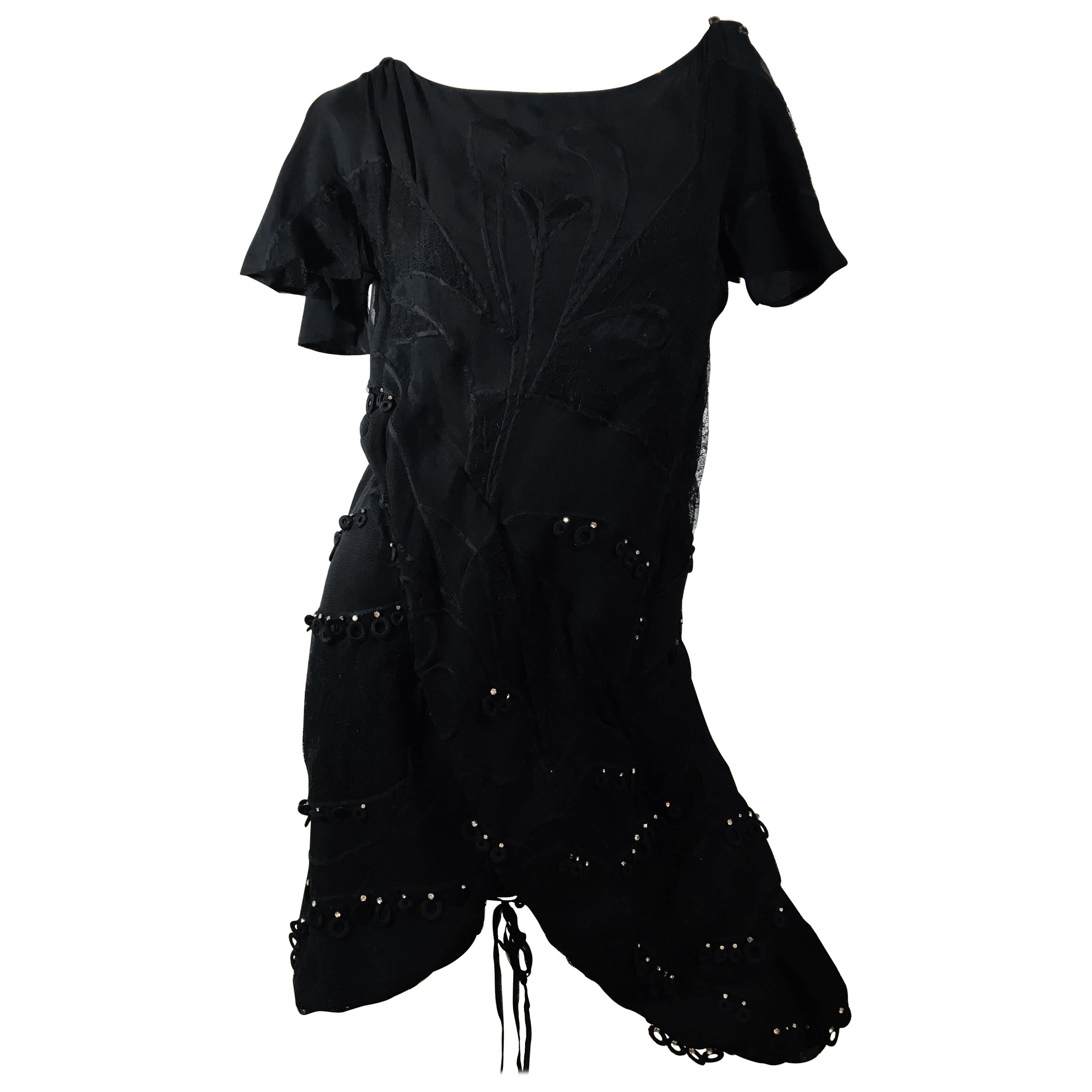 Chloe Short Sleeve Dress With Crystals