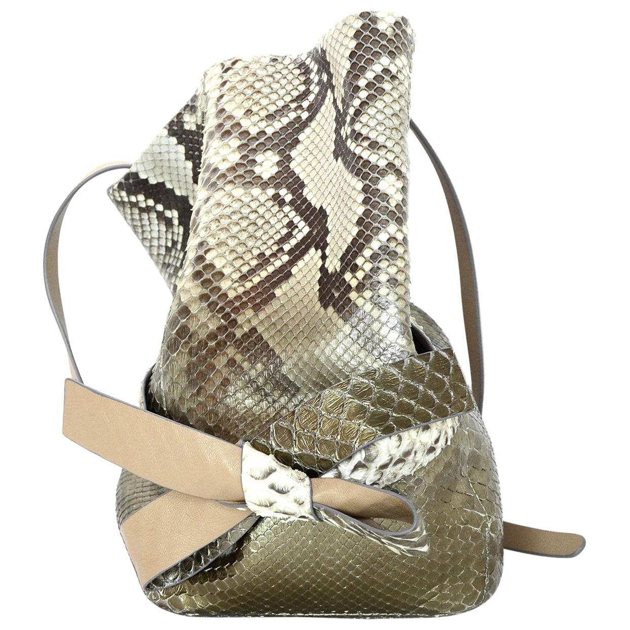 Jimmy Choo Natural Eve Metallic Degrade Python Snakeskin Bucket Bag