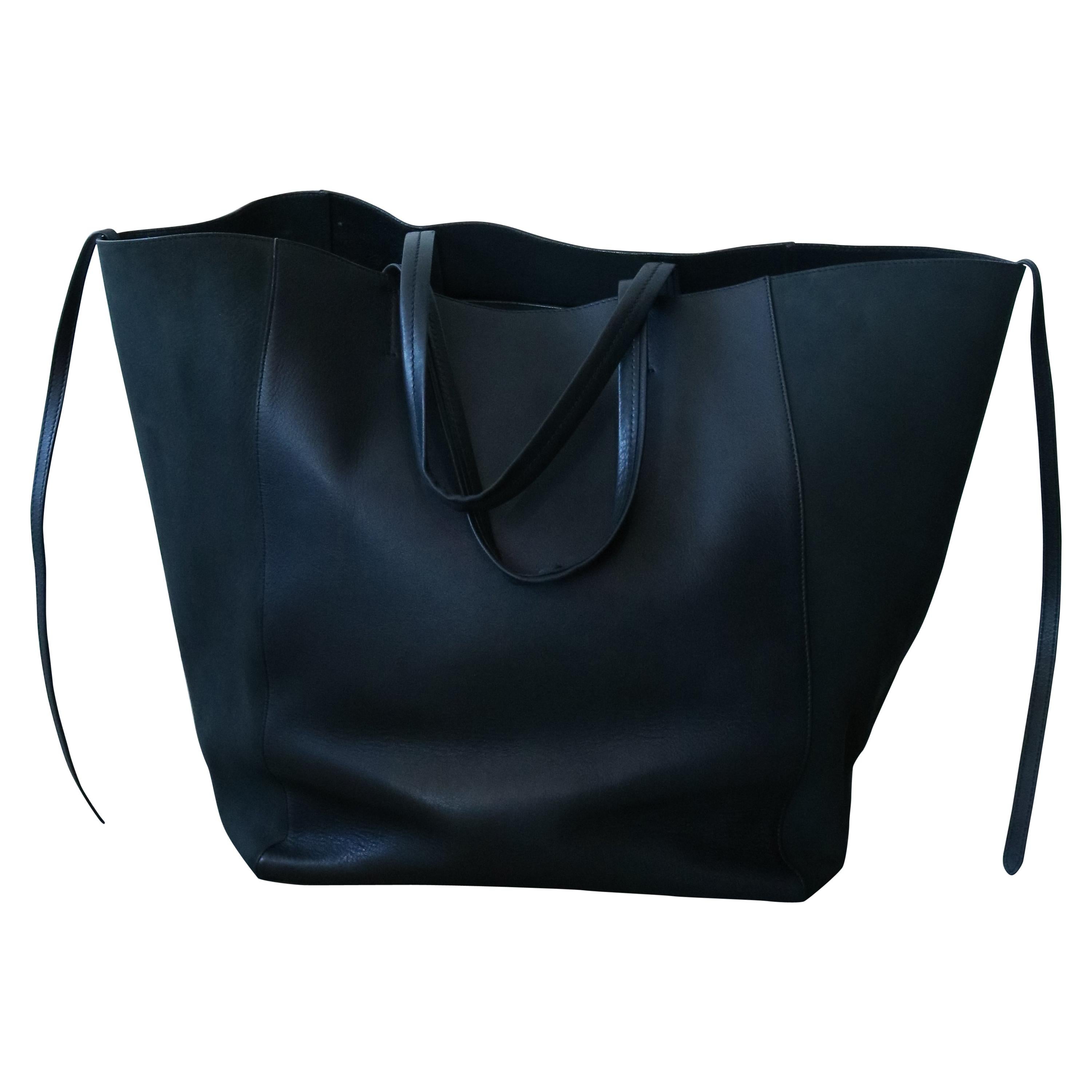 Céline Black Phantom Cabas Tote