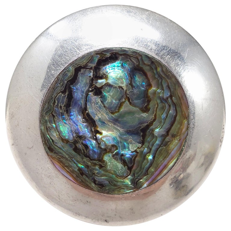 Mexican Abalone Shell Sterling Silver Pendant/Brooch/Pin, Taxco, Circa  1960s For Sale at 1stDibs | mexican silver brooch, abalone brooch, mexican  brooch