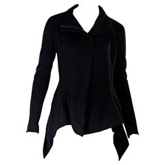 Black Gareth Pugh Fitted Cotton Jacket