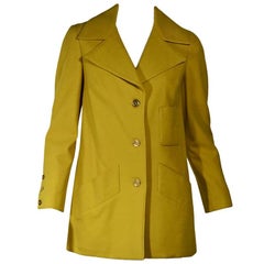 Yellow Vintage Hermes Wool Jacket