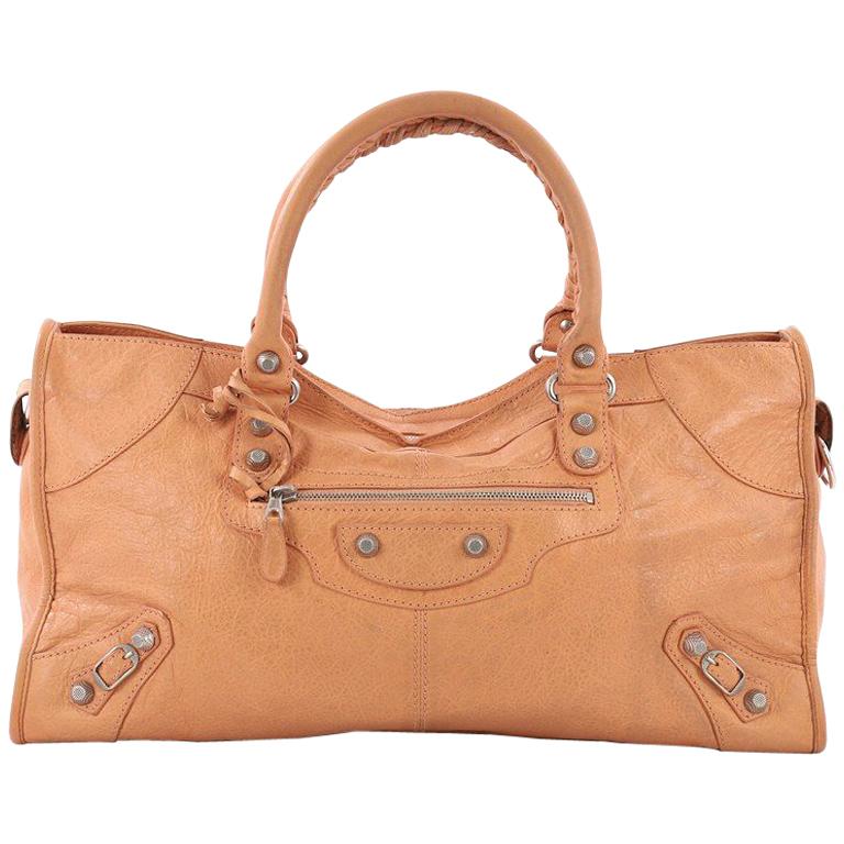 Balenciaga City Giant Studs Handbag Leather Medium For Sale at 1stdibs