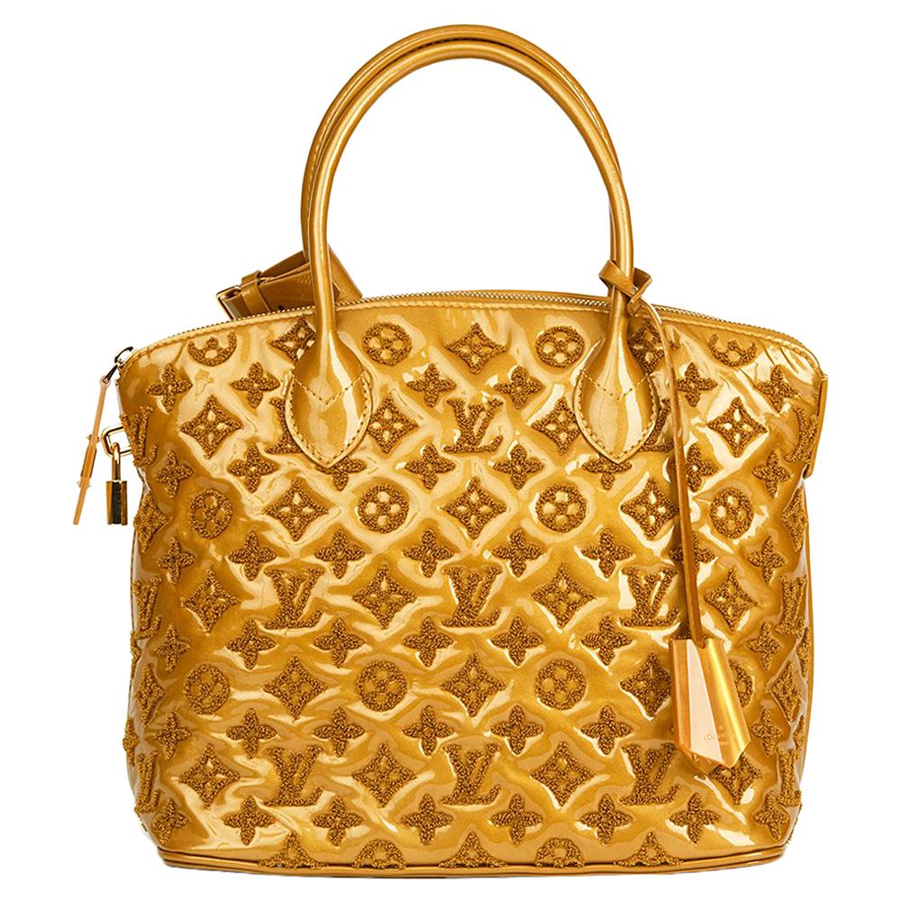 Louis Vuitton Limited Edition Gris Monogram Fascination Lockit Bag