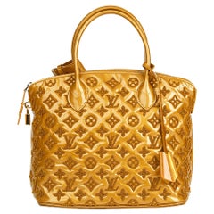 Louis Vuitton Fascination Lockit Handbag Patent Lambskin BB