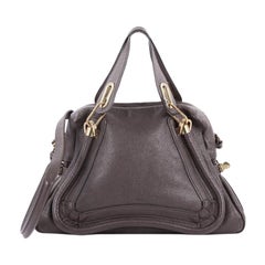 Used Chloe Paraty Top Handle Bag Leather Medium