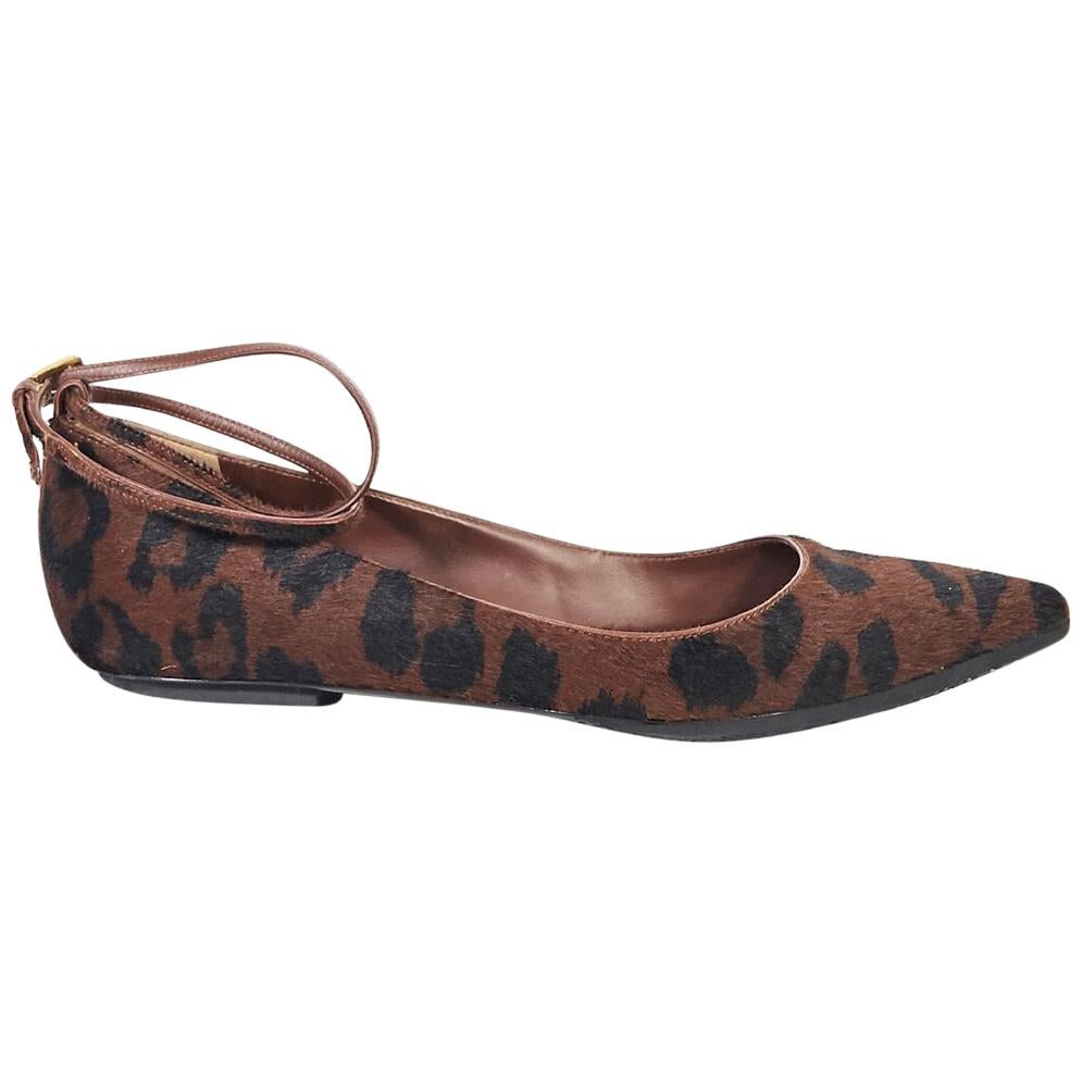 Multicolor Tom Ford Pony Hair Ballet Flats