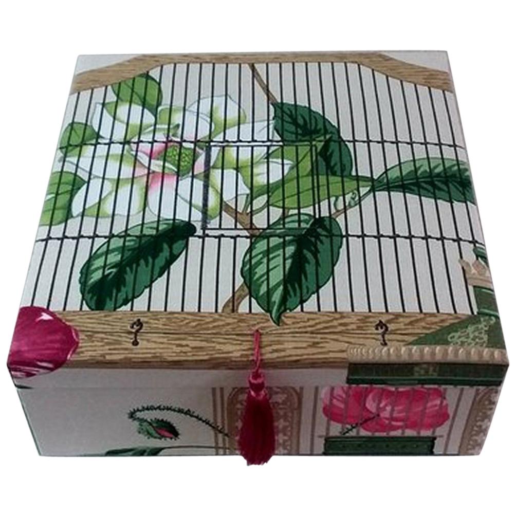 Andalouse Manuel Canovas Fabric Decorative Storage Box for Scarves 