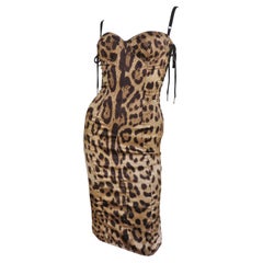 Dolce & Gabbana Lace up Silk Dress