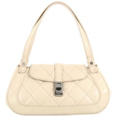 Chanel Mademoiselle Lock Shoulder Bag Quilted Caviar Small