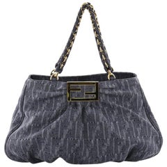 Fendi Mia Tote Zucca Denim Large