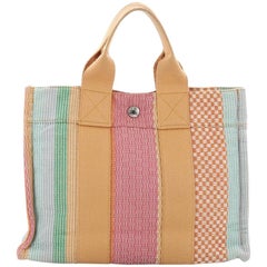 Hermes Fourre Tout Handbag Multicolor Toile PM