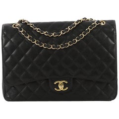 Chanel Classic Double Flap Bag Quilted Caviar Maxi, Chanel Classic Double Flap Bag Quilted Caviar Maxi,
