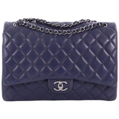 Chanel Classic Double Flap Bag Quilted Lambskin Maxi,