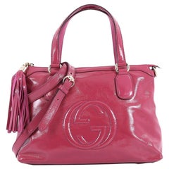 Gucci Soho Convertible Soft Top Handle Bag Patent