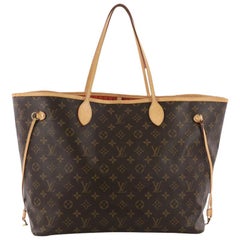 Used Louis Vuitton Neverfull NM Tote Monogram Canvas GM