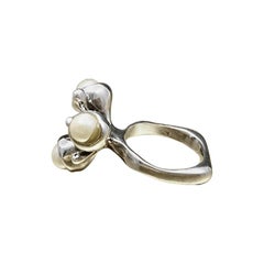 Retro Pearl Rings  Christmas Ideas for Wife  Minimalist Jewelry Mod Jewelry