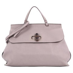 Gucci Bamboo Daily Top Handle Bag Leather Large