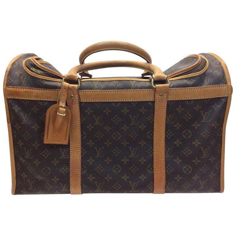 Louis Vuitton Vintage Monogram Leather Dog Carrier at 1stDibs