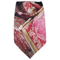 VIVIENNE WESTWOOD Multi-Color Antique Decor Print Silk Tie
