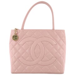 Chanel Medallion Tote Quilted Caviar