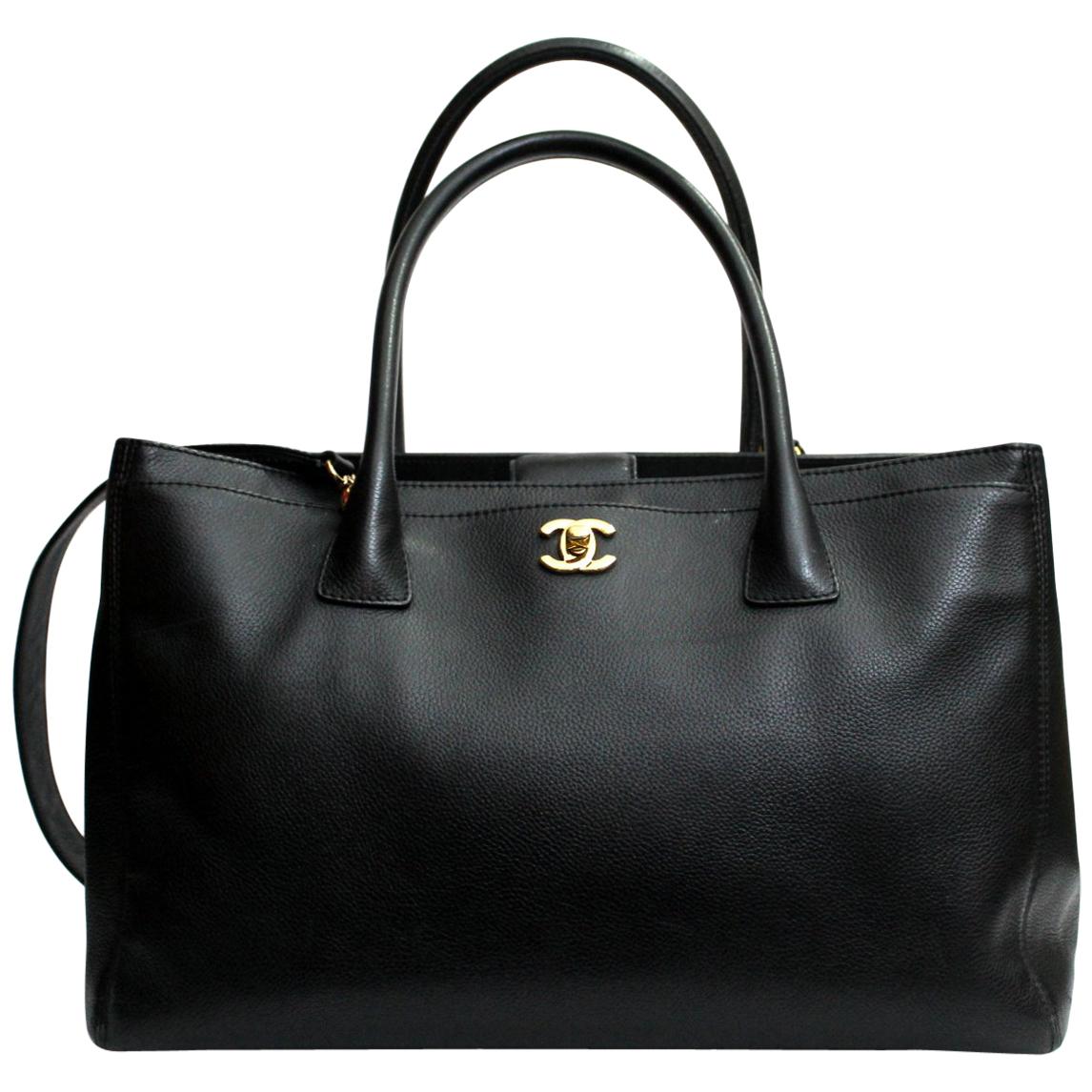 2013/2014 Chanel Black Leather Executive Bag