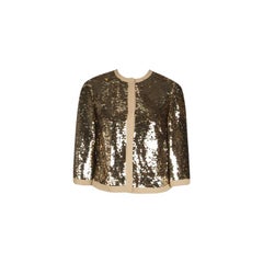 Dolce and Gabbana Gold Sequin Jacket S