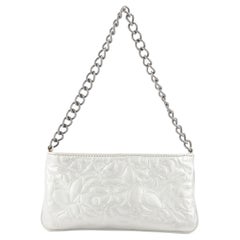 Chanel Camellia Chain Pochette Leather Small