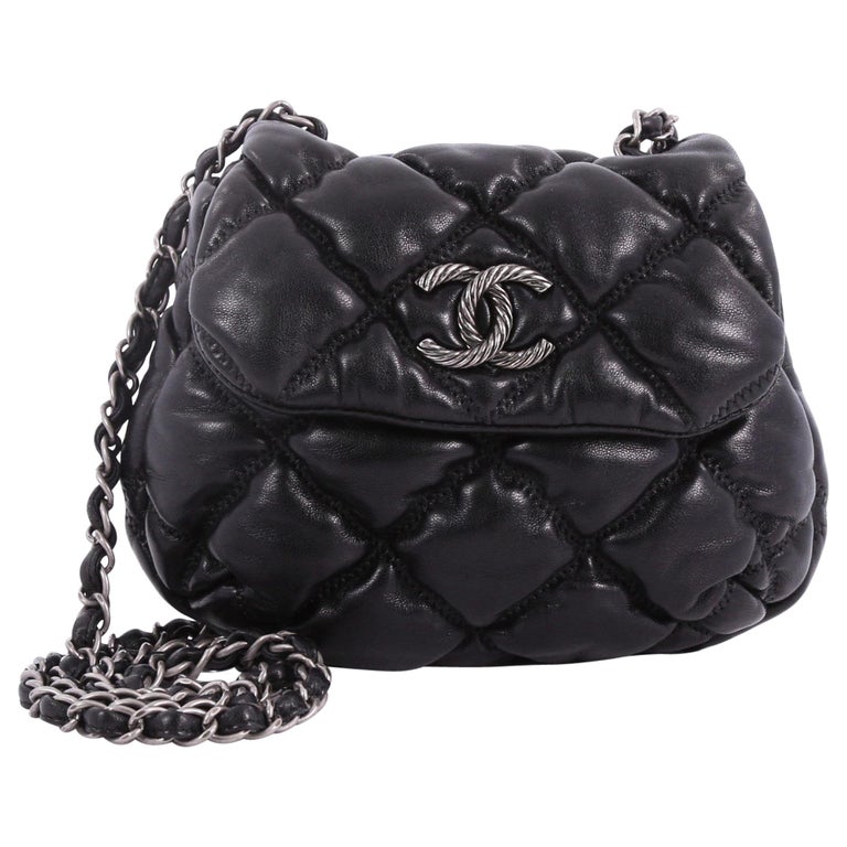 Chanel Bubble Shoulder Bag Quilted Lambskin Small