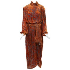 Vintage Krizia Voided Velvet Dress