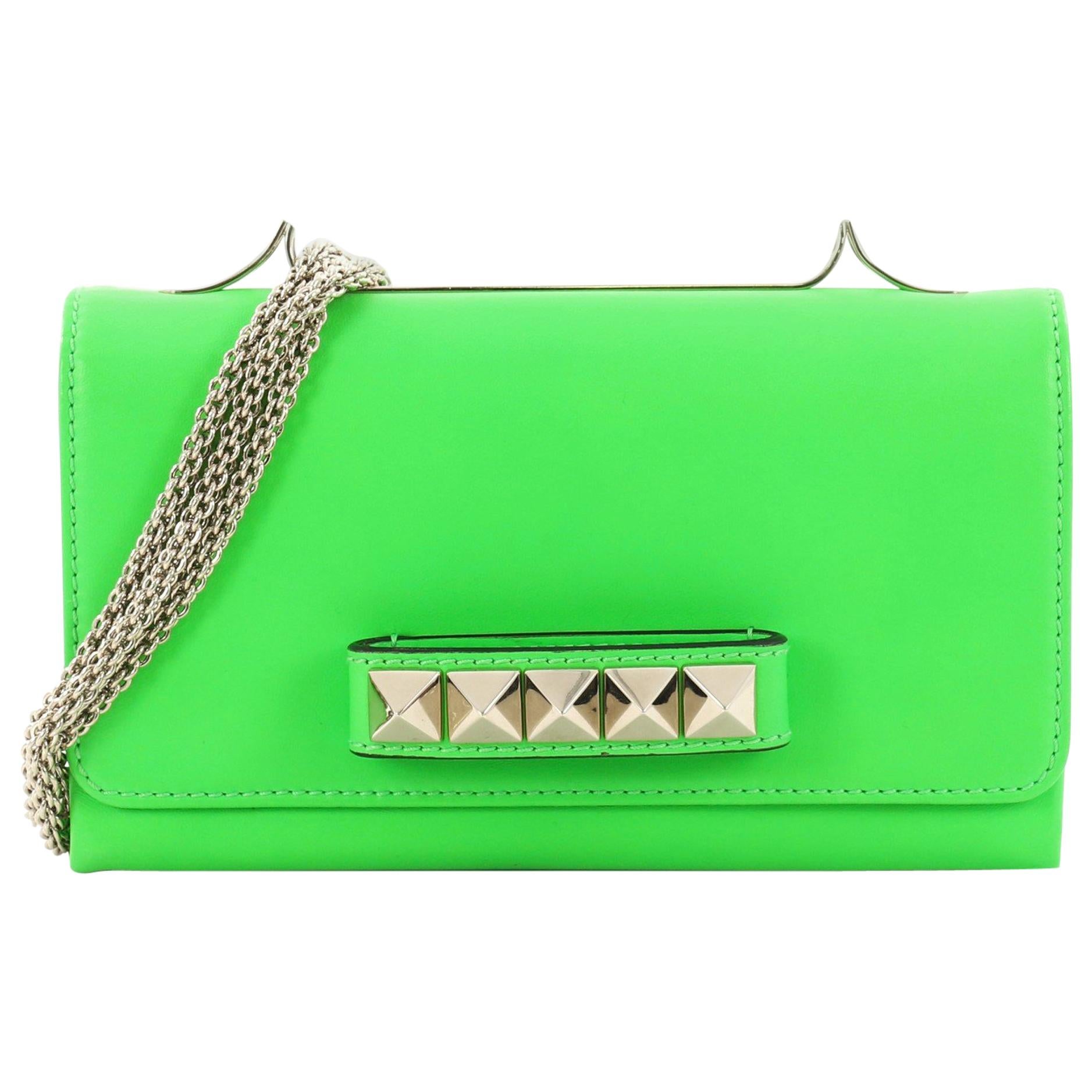 Valentino Va Va Voom Clutch Leather Medium