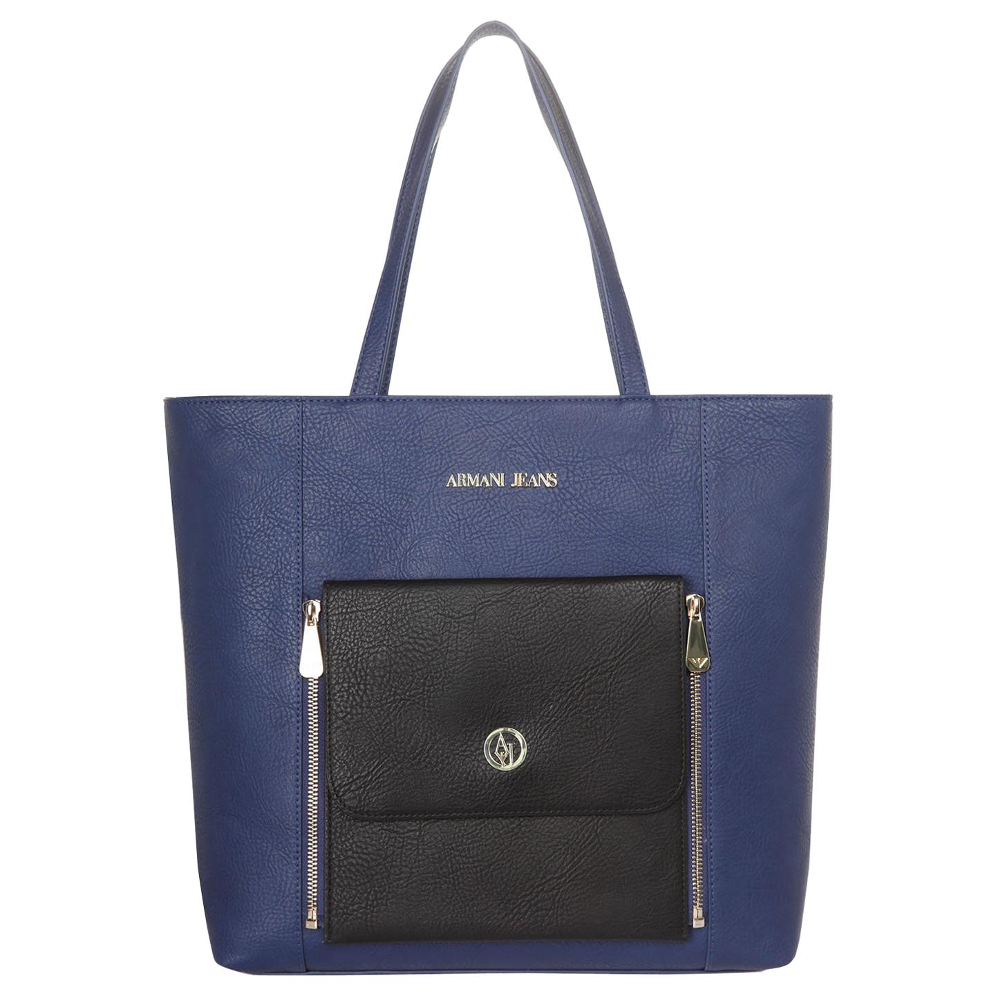 Armani Jeans Women Tote Patriot Blu 9220576A724-35135 For Sale