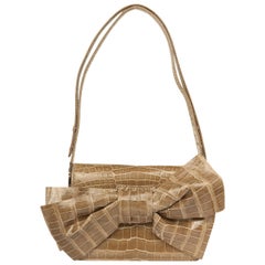 Valentino Women luxury Hand bag with bow taupe 6WB00620-ACOD03-T47