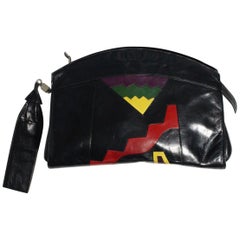 Bruno Magli Bologna Vintage Pop Art Handbag 1980s Italy