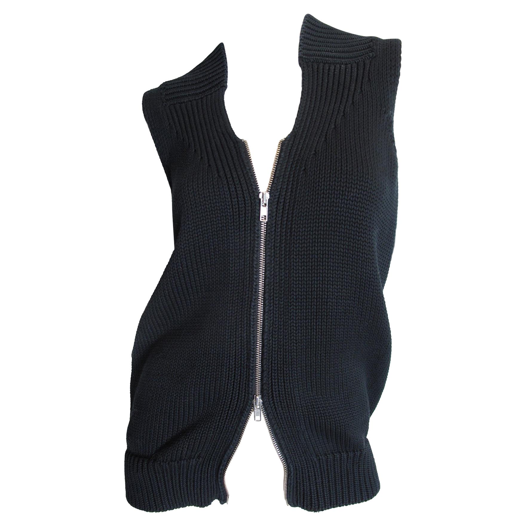 Martin Margiela Sweater Vest Double Zipper