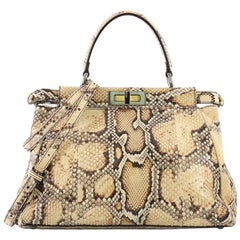 Fendi Peekaboo Handbag Python Regular