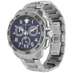 Versace Men Watch DYLOS Chronograph silver VQC090016