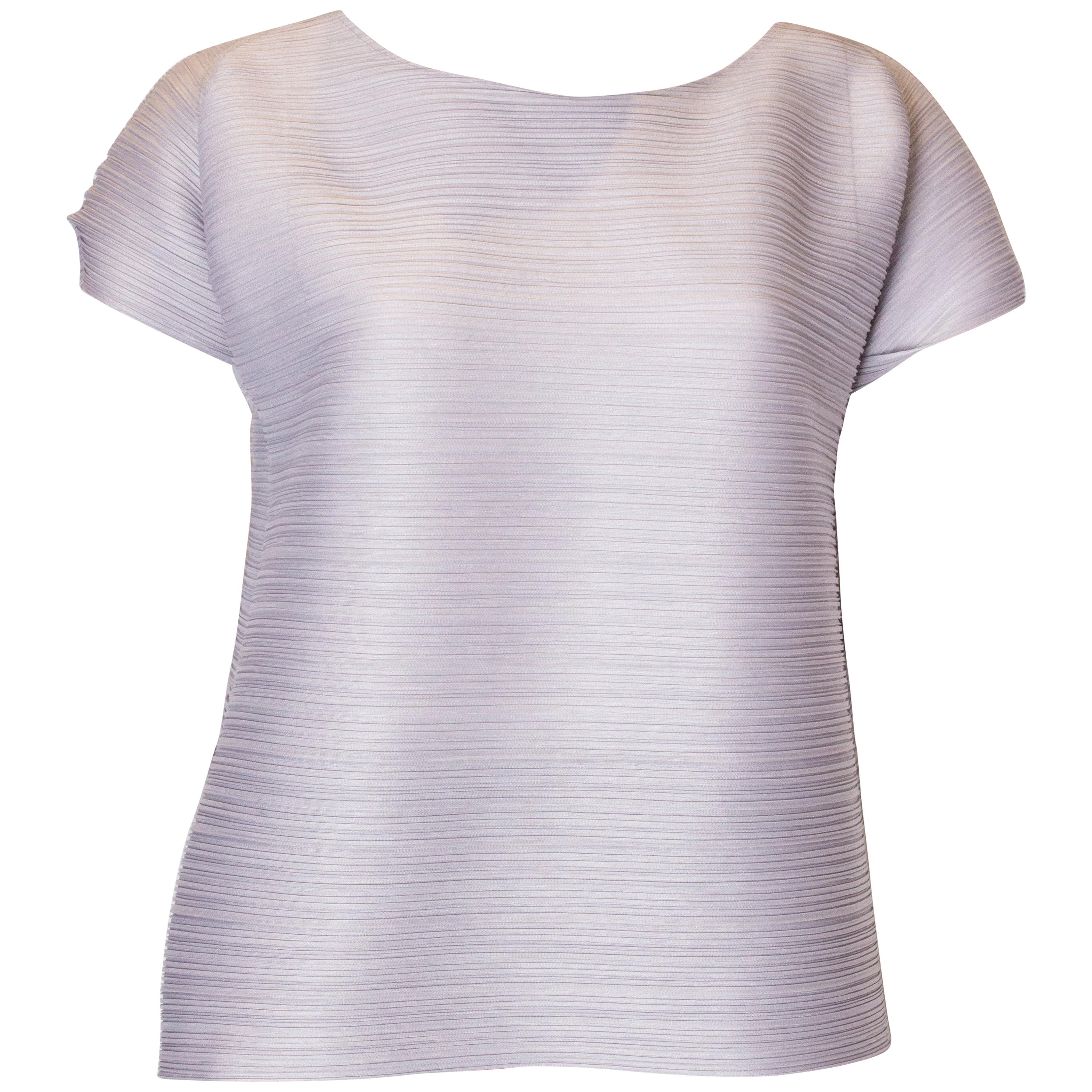 Issey Miyake Dove Grey Top For Sale